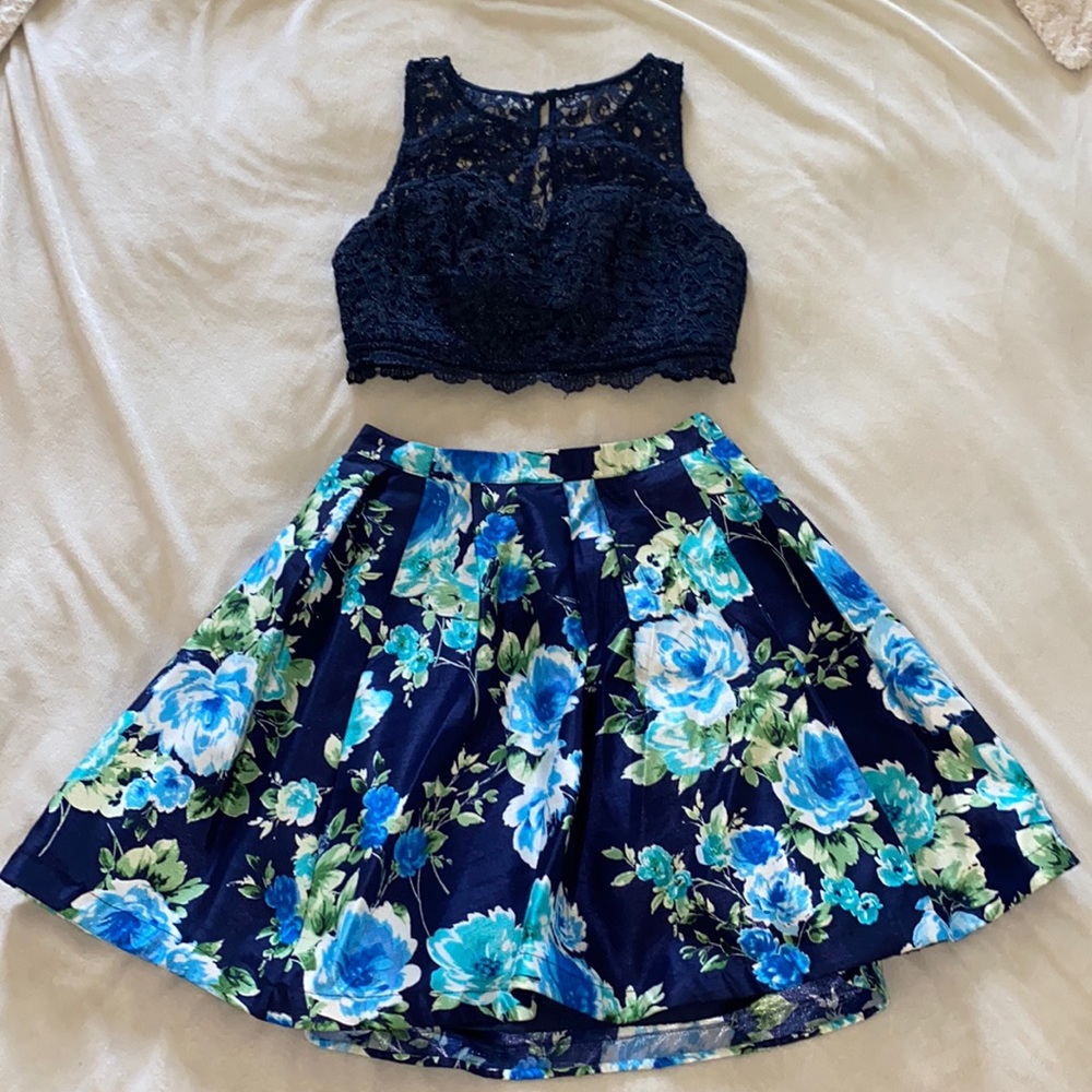 Two piece homecoming dress